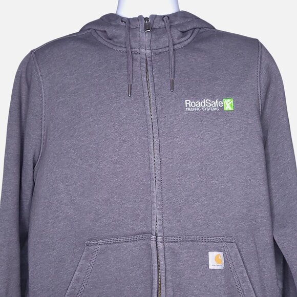 Carhartt Womens Full-Zip Hoodie XL Relaxed Fit Long Sleeve Fleece Work Wear - Picture 1 of 7